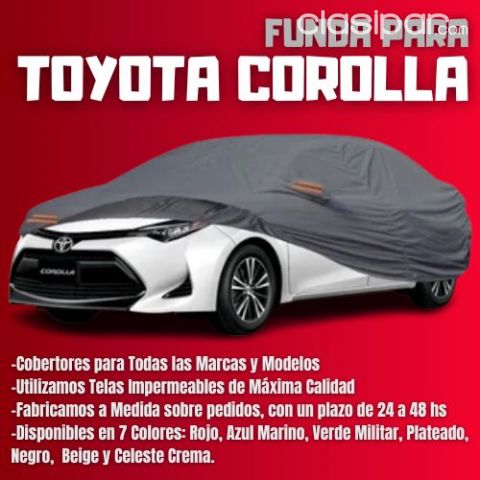 Repuestos y accesorios - ▶ Funda para Toyota Corolla. Cubre Auto para Sol y Lluvia 🌞💦