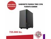 GABINETE PANDA T802 CON FUENTE-GM800