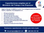 Capacitaciones SSO exigídas por el Ministerio del Trabajo en Paraguay