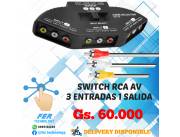 SWITCH RCA AV 3 ENTRADAS 1 SALIDA