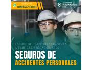 SEGURO OBLIGATORIO PARA VISITA A FABRICAS - ACCIDENTES PERSONALES