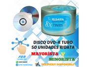 DISCO DVD-R TUBO 50 UNIDADES RIDATA