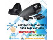 ASPIRADORA RECARGABLE PARA AUTO Y CASA SATE A-C004