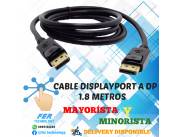 CABLE DISPLAYPORT A DP 1.8 METROS