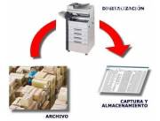 Digitalización de documentos impresos en general