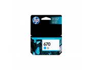 Cartucho HP 670 Cyan (CZ116) | HP STORE