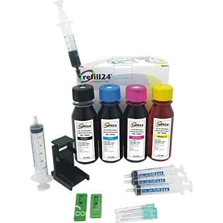 KIT TINTA DE RECARGA DE  CARTUCHO HP