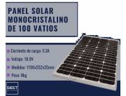Panel solar monocristalino de 100 vatios