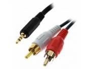 Cable 2×1 audio – 2 RCA a plug 1.5 metros