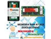 MEMORIA RAM NOTEBOOK 8GB DDR3/1333MHZ KEEPDATA