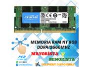 MEMORIA RAM NOTEBOOK 8GB DDR4/2666MHZ CRUCIAL