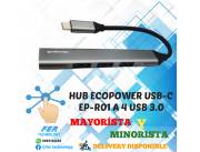 HUB ECOPOWER EP-R011 USB-C A 4 USB 3.0