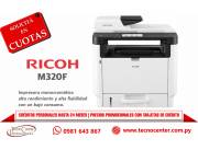 Impresora Multifuncional Ricoh M320F monocromática. Adquirila en cuotas!