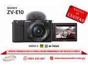 Cámara Sony ZV-E10 Kit 16-50mm. Adquirila en cuotas!