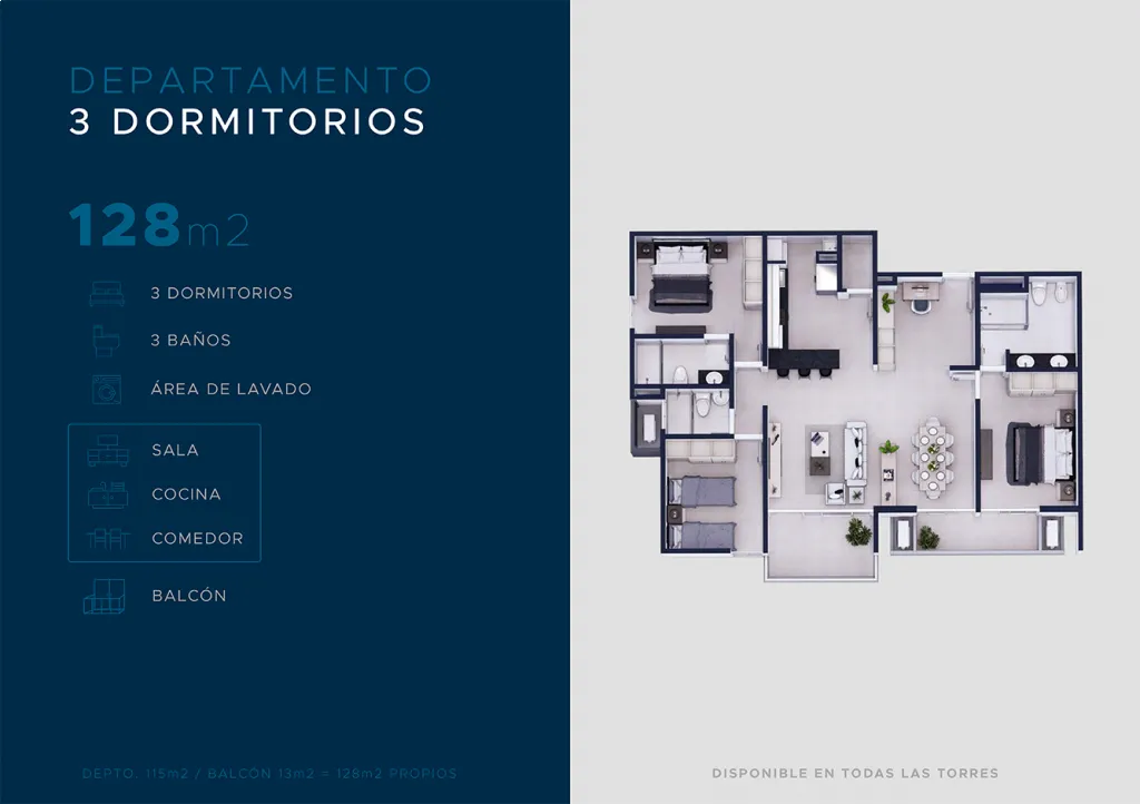 Surubi'i vendo Dpto. 3 dorm penthouse — foto 2