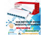 HUB SWITCH 8P MERCYSYS MS108 10/100MBPS