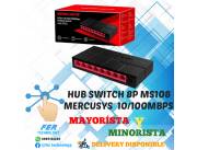 HUB SWITCH RJ45 8 PUERTOS MERCUSYS MS108G 10/100/1000MBPS