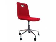 SILLA GIR PATA CROMADA ROJO (STHE8470) (H)