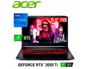 NOTEBOOK ACER NITRO I7-11800H/8GB/512SSD/15.6 FHD 144HZ/RTX3050TI.