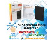 DISCO DURO EXTERNO SEAGATE 500GB 2.5