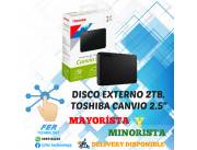 DISCO DURO EXTERNO 2TB TOSHIBA 2.5