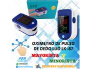 OXIMETRO DE PULSO DE DEDO LUO LK-87