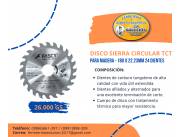 Disco Sierra CIrcular TCT - 180X22.23MM 24 Dientes