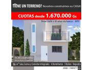 CONSTRUCCION DE DUPLEX a CUOTAS EN SU TERRENO. CONSTRUCTORA DE CASAS A CUOTAS