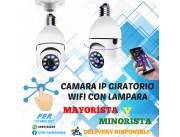 CAMARA IP GIRATORIO V360 WIFI MICROSD CON LAMPARA