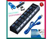 HUB USB 3.0 7 PUERTOS CON FUENTE