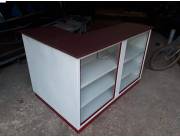 Mostrador tipo ele 1,50 x 1