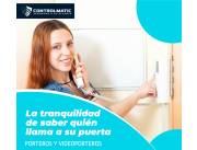 PORTERO ELECTRICO, VIDEOPORTERO, TIMBRE CON CERRADURA, APERTURA DE PUERTA