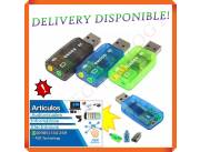 TARJETA DE AUDIO USB A 3D 5.1 CANALES