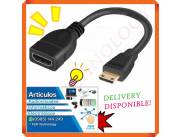 CABLE ADAPTADOR MINI HDMI A HDMI HEMBRA