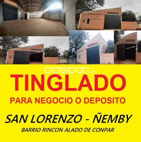 Depósitos - Tinglado para deposito en zona hiper luisito de ñemby limite con san lorenzo barrio rincon