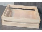 Caja de madera de pino