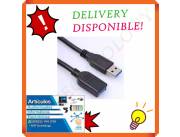 CABLE USB 3.0 MACHO A HEMBRA 30CM