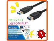 CABLE USB 3.0 MACHO A HEMBRA 3 METROS