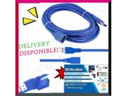 CABLE USB 3.0 MACHO A HEMBRA 5 METROS