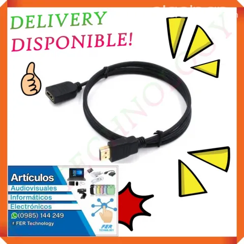 CABLE HDMI MACHO A HEMBRA 1.5 MTS