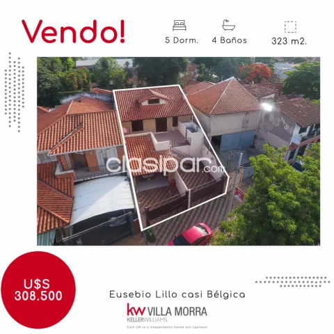 Vendo casa sobre la calle Eusebio Lillo casi Bélgica (Bo. San Cristóbal -  Barrio Herrera) #2168037  en Paraguay