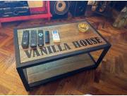 Mesa ratona con rueditas (muebles industriales)