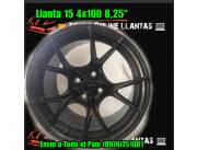Super Llanta 15 4x100 8,25 nuevos en caja