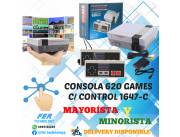 CONSOLA 620 GAMES RETRO C/CONTROL 1647-C