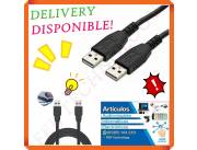 CABLE USB MACHO A MACHO 2.0 1.5MTS