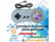 CONTROL SUPER NINTENDO PLAY GAME USB