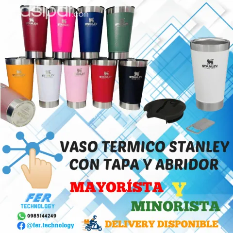 Vaso Stanley Con Tapa y Destapador