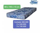 COLCHON SUPER SPUMA DE 1 PLAZA !! LLEVA EN CUOTAS !! NO MIRAMOS INFORMCONF !!