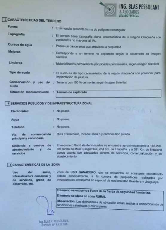 BOQUERÓN, TTE PICO: INMEJORABLE OPORTUNIDAD, 4.000 HECTÁREAS P DESARROLLO, 500 USDHA — foto 2
