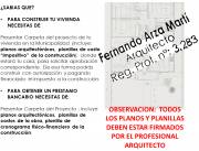 #ARQUITECTO: #PROYECTOS EN GRAL. #CONSTRUCCIONES, PLANOS, FISCALIZACIONES, CONSULTORIAS